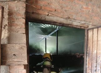 Incêndio atinge estufa de fumo em São João do Sul
