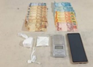 Tráfico de drogas: jovem é preso em Sombrio com cocaína e dinheiro