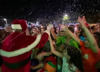 Sombrio se prepara para a chegada do Papai Noel e o Desfile do Natal Encantado