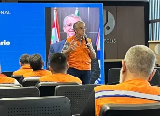 Meio Ambiente e Defesa Civil de Sombrio participa do Seminário Mesorregional de Gestão de Desastres