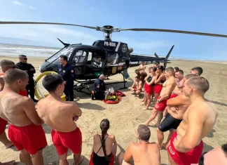 Treinamento aéreo integra curso de Guarda-vidas Civil do Corpo de Bombeiros Militar