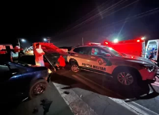 Dois acidentes são registrados na Rodovia José Tiskoski, em Balneário Gaivota