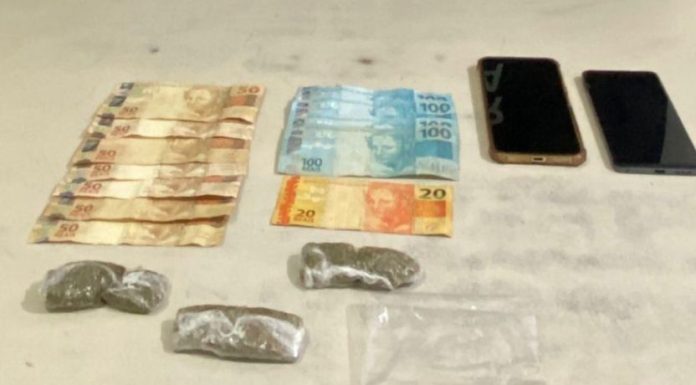 Casal é preso por tráfico de drogas após perseguição policial em Passo de Torres