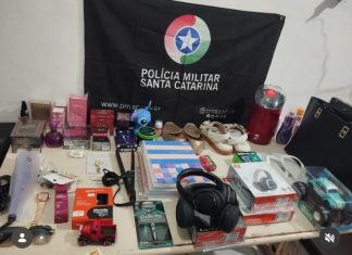 Meleiro – Cinco pessoas são presas por furto e diversos objetos são recuperados