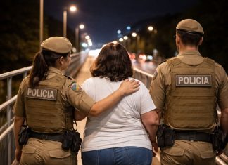 Polícia Militar salva a vida de jovem em Sombrio