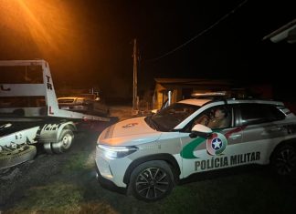 Ação rápida da PM recupera veículo furtado em Balneário Gaivota e localizado em Sombrio