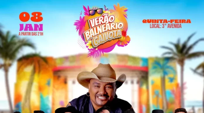 Balneário Gaivota segue com agenda de shows no final de semana
