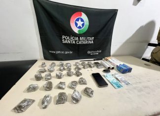 Tráfico de drogas por tele-entrega é flagrado em Araranguá