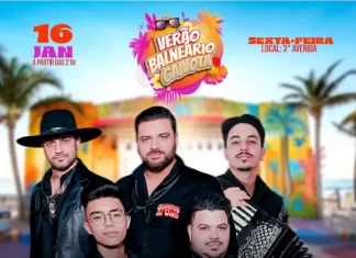 A temporada de shows no Balneário Gaivota não para