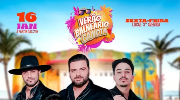 A temporada de shows no Balneário Gaivota não para