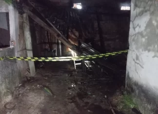 Incêndio atinge residência no bairro São Luís, em Sombrio