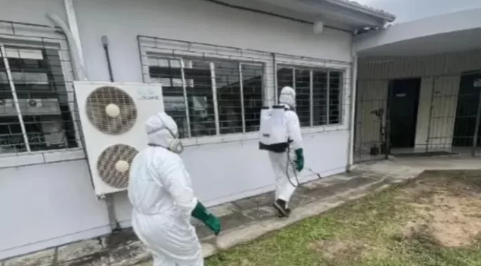 Sombrio intensifica ações de combate à dengue com borrifação residual em locais públicos