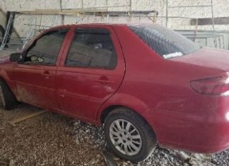 Veículo furtado é recuperado pela PM em galpão no bairro São Cristóvão, em Turvo