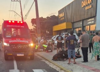 Acidente de trânsito na SC-449 deixa motociclista ferido em Balneário Gaivota