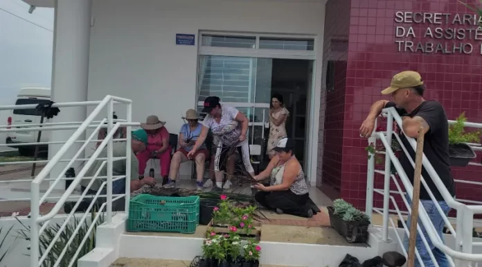 Realização do curso de jardinagem marca início das capacitações em parceria com o Senar em Sombrio