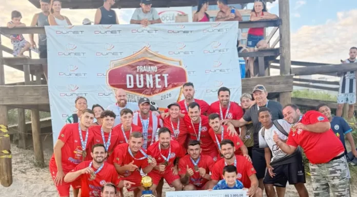 Atlântico quebra jejum de 20 anos e conquista o título do Praiano Dunet 2026 em Balneário Gaivota