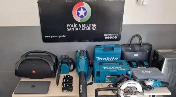 Polícia Militar recupera objetos furtados e prende suspeito em Criciúma