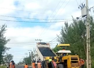 Obras da Caminhos do Mar a todo vapor em Balneário Gaivota