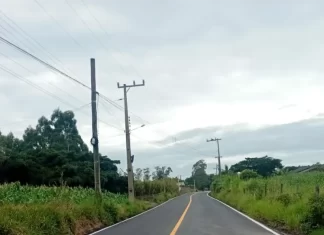 Mais um trecho de asfalto é concluído em direção ao Passo de Torres