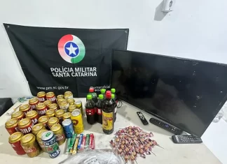Homem é preso após furtar bar em Balneário Arroio do Silva