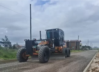 Balneário Gaivota avança na infraestrutura para asfaltamento da Beira Mar Sul