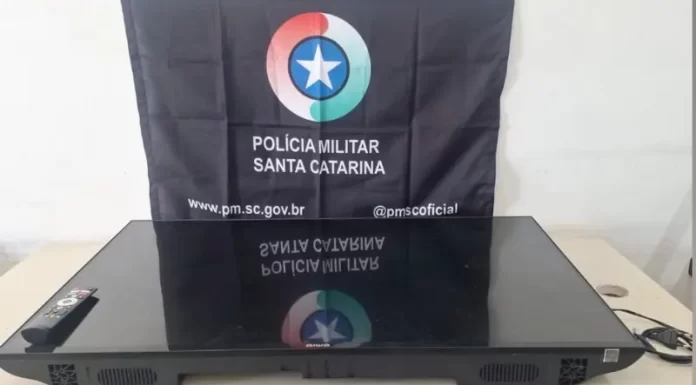 TV furtada é recuperada pela Polícia Militar em sombrio
