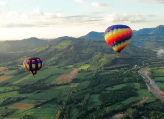 Praia Grande recebe representantes da Anac durante Festival de Balonismo
