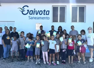 Gaivota Saneamento celebra Semana da Água com mais de 60 alunos na Estação de Tratamento