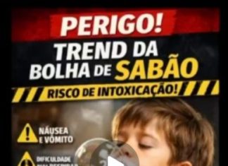 Trend de “fazer bolhas com a boca” acende alerta após casos de intoxicação na região