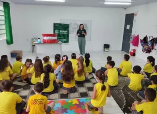 Ação leva educação em saúde bucal para alunos de escola municipal em Sombrio