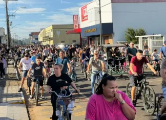 Passeio Ciclístico de Turvo celebra o Dia do Trabalhador com grande participação