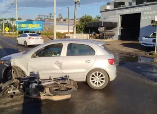 Mulher fica ferida após acidente de trânsito em Turvo