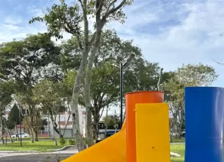 Araranguá: praça da cidade alta ganha novo parquinho