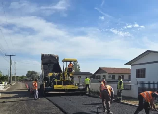 Balneário Arroio do Silva: Acesso Norte em obras