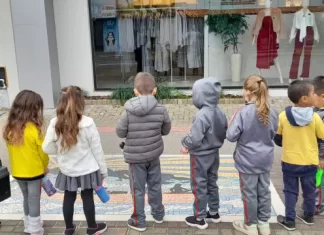 Projeto escolar leva alunos à vivência sobre arte, luz e cores em Sombrio