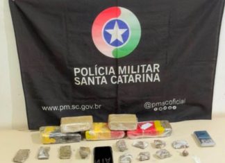 Tráfico de drogas termina com mais de 2,6 quilos de maconha apreendidos em Araranguá