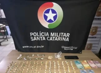 Casal é preso com mais de 250 gramas de drogas em Passo de Torres