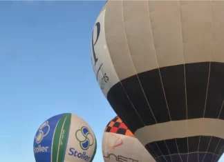 Céu colorido e adrenalina: voo de lançamento dá o pontapé inicial para o Festival de Balonismo de Balneário Gaivota
