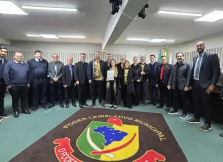 Vereadores de Sombrio aprovam Moção de aplausos pela Festa de Santo Antônio de Pádua.