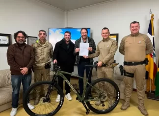 Bicicletas são doadas à Polícia Militar de Araranguá
