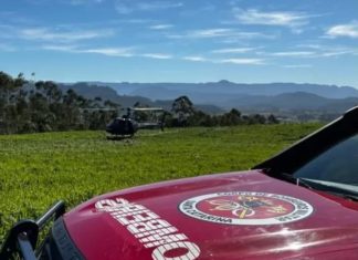 Homem baleado em área de mata é resgatado por helicóptero em Turvo