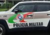 Jovem é preso após ameaçar familiares com faca e quebrar objetos dentro de casa em Araranguá