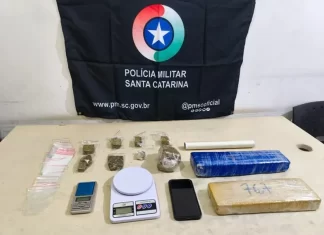 Mais de 2 quilos de maconha são apreendidos e homem é preso por tráfico em Sombrio