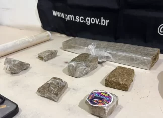 Mulher é presa com quase 1 kg de maconha em Sombrio