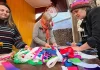 Costureiras criativas transformam retalhos e lona de balão na decoração do Arraial da Economia Solidária