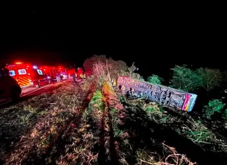 Grave acidente com ônibus deixa mortos e feridos no Oeste de Santa Catarina
