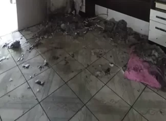 Princípio de incêndio em residência é controlado pelos Bombeiros no bairro São Pedro, em Sombrio