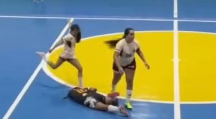 Jogadora é suspensa por cinco anos após chutar adversária na cabeça durante jogo de futsal no Ceará
