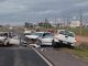 Motorista fica em estado gravíssimo após acidente envolvendo três veículos em Araranguá